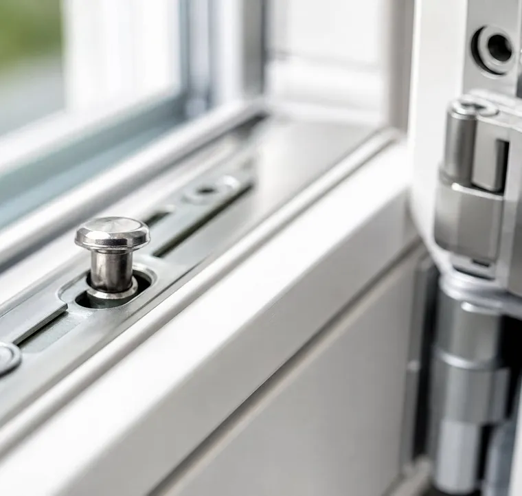 Einbruchhemmender Fensterbeschlag mit Pilzkopfverriegelung (RC2)